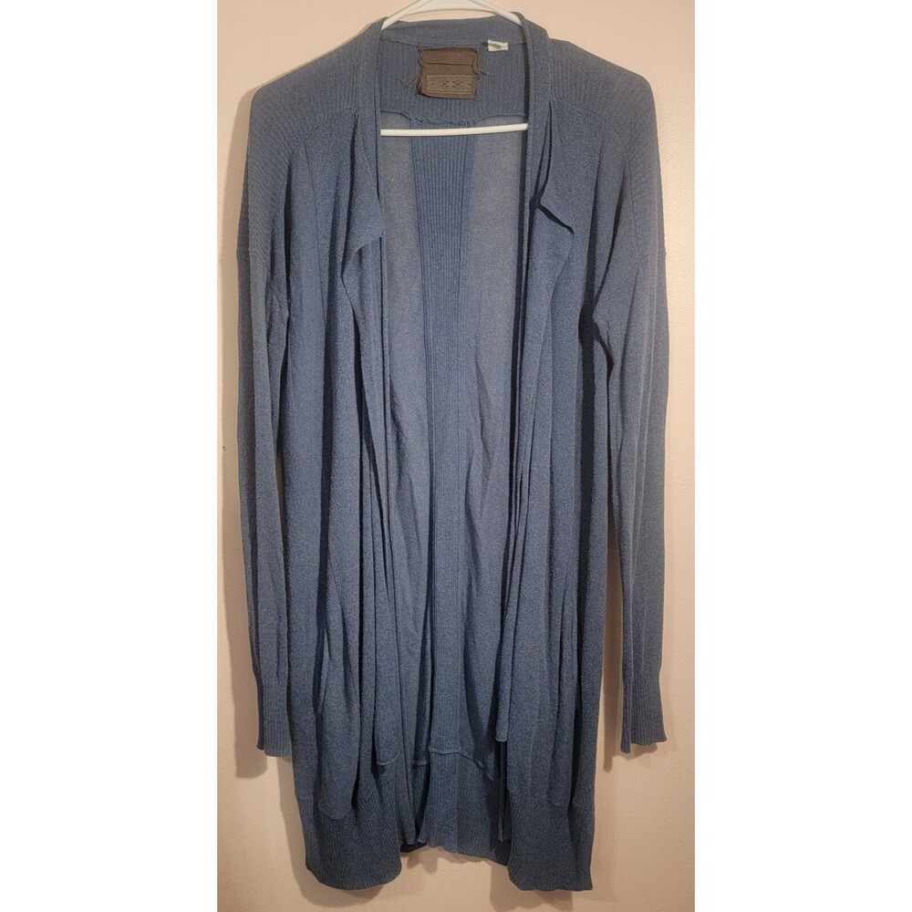 Anthropologie Guinevere Womens Size S Slate Blue Lightweight Cardigan